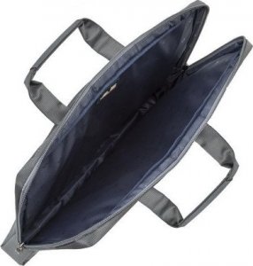 Torba RivaCase RIVACASE TORBA NA LAPTOP 17,3" CENTRAL, SZARA, Z POLIESTRU, Z KIESZENIAMI NA TABLET, SMARTFON, DOKUMENTY I AKCESORIA 4