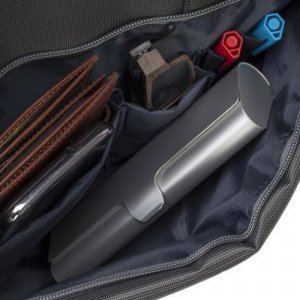 Torba RivaCase RIVACASE TORBA NA LAPTOP 17,3" CENTRAL, SZARA, Z POLIESTRU, Z KIESZENIAMI NA TABLET, SMARTFON, DOKUMENTY I AKCESORIA 7