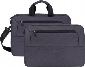 Torba RivaCase RIVACASE TORBA NA LAPTOP 15,6" SUZUKA, CZARNA, Z MATERIAŁU WODOODPORNEGO, KIESZENIE NA TABLET 10,1", SMARTFON, DOKUM,, AKCES. 13