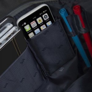 Torba RivaCase RIVACASE TORBA NA LAPTOP 15,6" CENTRAL, SZARA, Z POLIESTRU, Z KIESZENIAMI NA TABLET, SMARTFON, DOKUMENTY I AKCESORIA 11