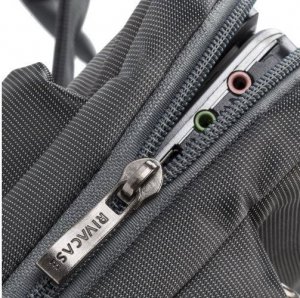 Torba RivaCase RIVACASE TORBA NA LAPTOP 15,6" CENTRAL, SZARA, Z POLIESTRU, Z KIESZENIAMI NA TABLET, SMARTFON, DOKUMENTY I AKCESORIA 2