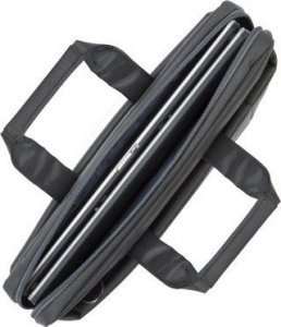 Torba RivaCase RIVACASE TORBA NA LAPTOP 15,6" CENTRAL, SZARA, Z POLIESTRU, Z KIESZENIAMI NA TABLET, SMARTFON, DOKUMENTY I AKCESORIA 3