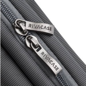 Torba RivaCase RIVACASE TORBA NA LAPTOP 15,6" CENTRAL, SZARA, Z POLIESTRU, Z KIESZENIAMI NA TABLET, SMARTFON, DOKUMENTY I AKCESORIA 7