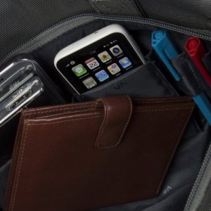 Torba RivaCase RIVACASE TORBA NA LAPTOP 15,6" CENTRAL, SZARA, Z POLIESTRU, Z KIESZENIAMI NA TABLET, SMARTFON, DOKUMENTY I AKCESORIA 9