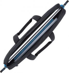 Torba RivaCase RIVACASE TORBA NA LAPTOP 15,6" REGENT, CZARNA, POLIESTER, KIESZENIE NA SMARTFON, DOKUMENTY, WIZYTÓWKI I AKCESORIA 7