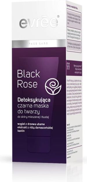Evree Black Rose Maska do twarzy detoksykująca czarna 15ml 1