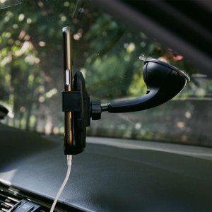 4kom.pl Uchwyt samochodowy Holder do auta Uniwersalny na szybę na telefon do 6.7 cali Czarny 8