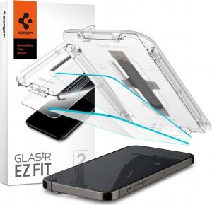 Spigen 2x Szkło Hartowane Spigen Glas.TR EZ FIT do Apple iPhone 14 Pro Clear 1