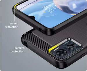 4kom.pl Etui TPUCarbon do Motorola Moto E22 / E22i Black 6