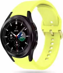 4kom.pl Pasek gumowy Iconband do Samsung Galaxy Watch 4 / 5 / 5 Pro (40 / 42 / 44 / 45 / 46 mm) Yellow 1