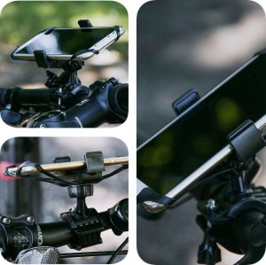 4kom.pl Uchwyt rowerowy Holder na rower motocykl hulajnogę na kierownicę do telefonu Czarny 10
