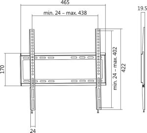 LogiLink Uchwyt ścienny BP0009 32'' - 55'' 4