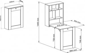 Biurko Elior Składane biurko dziecięce dąb artisan - Olsen 9