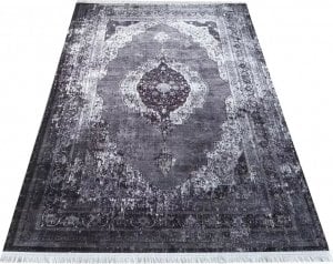 Profeos Szary prostokątny dywan w stylu vintage - Madix 160 x 230 cm 1