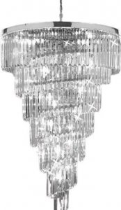 Lampa wisząca Copel Chromowana lampa wisząca CGHERESPICHROME kryształowy zwis 1