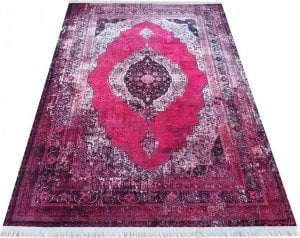 Profeos Różowy prostokątny dywan w stylu vintage - Madix 180 x 280 cm 1
