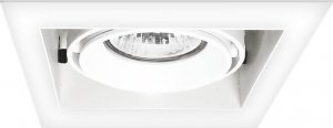 Light Prestige Minimalistyczna lampa wpuszczana Merano sufitowa biała 1