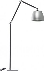 Lampa podłogowa Azzardo Nowoczesna lampa podłogowa Zyta ruchoma czarna aluminium 1