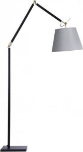 Lampa podłogowa Azzardo Salonowa lampa podłogowa Zyta z regulacją czarna szara 1