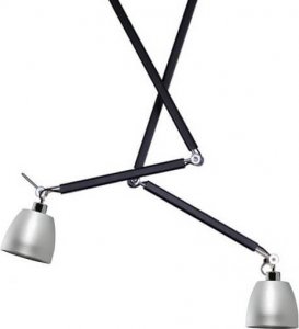 Lampa wisząca Azzardo Reflektorowa lampa wisząca Zyta do sypialni czarna aluminium 1