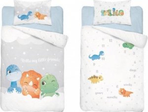 Detexpol  Pościel 100x135 do łóżeczka dinozaury dino dinusie 1