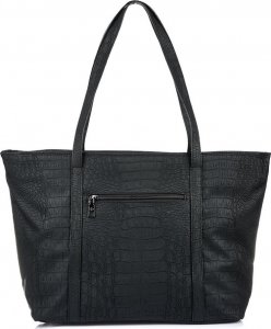 Jennifer Jones Czarna Duża Torebka Damska Shopper Listonoszka B70 4