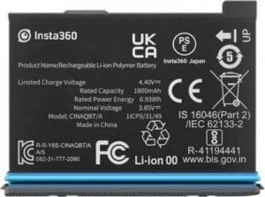Insta360 Akumulator bateria Insta360 X3 1800 mAh 1