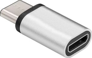 Adapter USB MicroConnect USB-C - microUSB Srebrny  (USB3.1CMBFS) 1