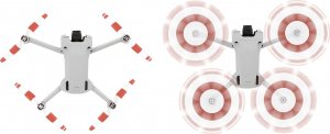 SunnyLife ŚMIGŁA DO DRONA DJI MINI 3 PRO 8 SZTUK RED 4