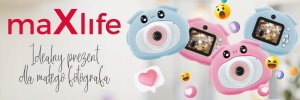 MaxLife  dziecięcy aparat cyfrowy z funkcją kamery MXKC-100 różowy 4