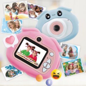 MaxLife  dziecięcy aparat cyfrowy z funkcją kamery MXKC-100 różowy 6
