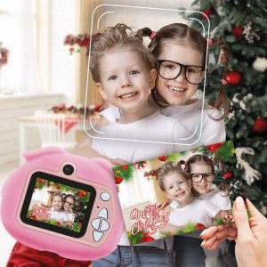 MaxLife  dziecięcy aparat cyfrowy z funkcją kamery MXKC-100 różowy 7