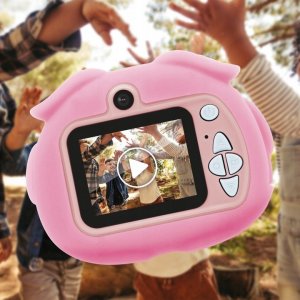 MaxLife  dziecięcy aparat cyfrowy z funkcją kamery MXKC-100 różowy 8