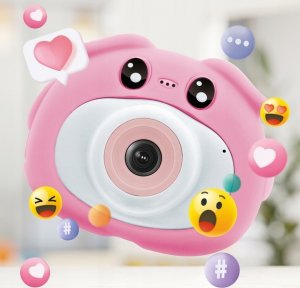 MaxLife  dziecięcy aparat cyfrowy z funkcją kamery MXKC-100 różowy 10