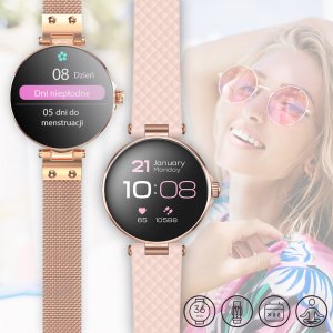Smartwatch Forever SB-305 Różowe złoto  (ForeVive Petite SB-305 róż-zło) 3