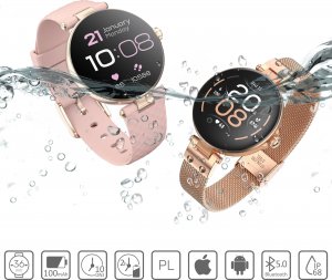 Smartwatch Forever SB-305 Różowe złoto  (ForeVive Petite SB-305 róż-zło) 4