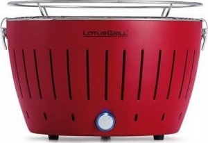 LotusGrill  Grill turystyczny Węglowy Mini 26 cm x 26 cm czerwony + pokrowiec 3
