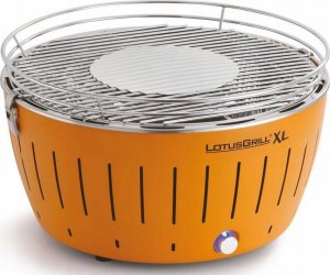 LotusGrill Grill ogrodowy Węglowy XL 40 cm x 40 cm pomarańczowy + pokrowiec 3