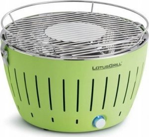 LotusGrill Grill turystyczny Węglowy Mini 26 cm x 26 cm zielony + pokrowiec 2