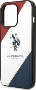 U.S. Polo Etui US Polo do iPhone 14 Pro Max 6,7" biały/white Tricolor Embossed 6