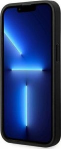 BMW Etui do iPhone 14 Pro 6,1" czarny/black Leather Stamp Tricolor Magsafe 5