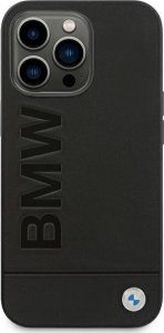 BMW Etui do iPhone 14 Pro Max 6,7 black/black Leather Stamp 2