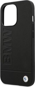 BMW Etui do iPhone 14 Pro Max 6,7 black/black Leather Stamp 5