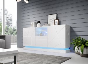 Cama Meble Oświetlenie komoda QIU 2D1K niebieskie 3