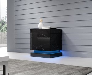 Cama Meble Oświetlenie szafka nocna QIU 2szt. niebieskie 4