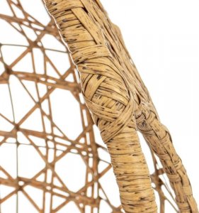 Majowo FOTEL OBROTOWY Z PODUSZKAMI BRĄZOWY 7