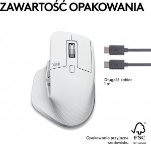 Mysz Logitech MX Master 3S for Mac Pale Grey (910-006572) 10