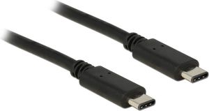 Kabel USB Delock USB-C - USB-C 1 m Czarny (83673) 1