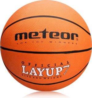 Meteor Piłka do koszykówki LAYUP #7 pomarańczowa (07055) 1