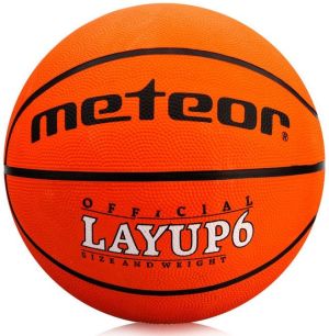 Meteor Piłka Koszowa LAYUP #6 pomarańczowa (07054) 1